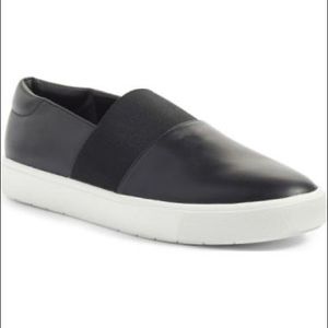 Vince Corbin black leather slip on 8M